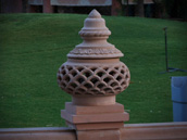 stone railing top design at Sardar Balaji Temple