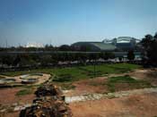 Indira Gandhi Studium view at Feroz Shah Kotla Fort