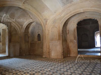 Inside view of suraj bhawan at deeg palace