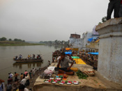 A ancient temple in Bateshwar, on the banks of the Yamuna