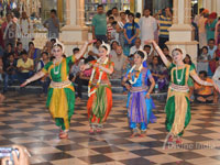 Beautiful Dance by Foreign devotess in iskcon temple vrindavan