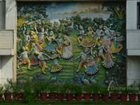 Beautiful Tableau of Sri Krishna leela at Hanuman Balaji Temple