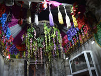 Beautiful inside view of main prayer hall at Dudhewshar Nath Temple
