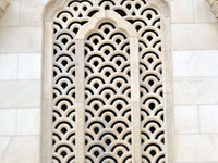 Beautiful window design at iskcon temple vrindavan