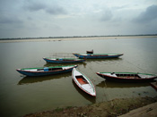Varanasi Ghat at dusk