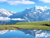 बुड्ढा मदमहेश्वर मंदिर (उत्तराखंड): 14,000 फीट की ऊंचाई पर स्थित वो धाम, जहाँ तालाब के पानी में तैरता दिखता है चौखंबा पर्वत