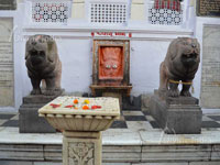 Charan paduka at kangra devi temple