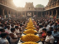 मैसूरु के योग नरसिम्हा स्वामी मंदिर में 2 लाख लड्डुओं का प्रसाद: एक अनूठी परंपरा