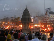 The Ganga Evening arati view at haridwar