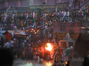 The Ganga Evening arati view at haridwar
