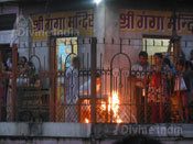 The Ganga temple haridwar evening arati