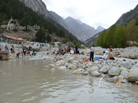 Holy River Ganga at Gangotri Dham