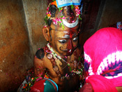 Inside the Bateshwar Temple Lord Shiva