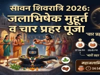 सावन शिवरात्रि 2026: सावन शिवरात्रि पर बन रहा है दुर्लभ संयोग! जानें महाजलाभिषेक का शुभ मुहूर्त और चार प्रहर पूजा की विधि