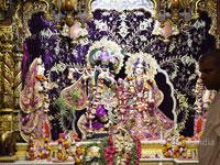 Lord krishna and Radha Rani Idol at iskcon temple vrindavan