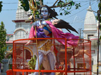 Lord Mahadev Angry Sculpture at Daksheswara Mahadev Temple