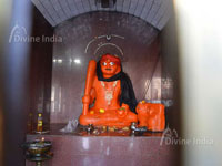 Lord Lal Bhairav sculpture at kangra devi temple