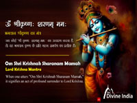 Om Shri Krishnah Sharanam Mamah - Lord Krishna Mantra