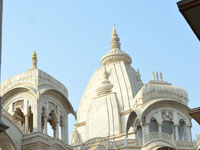 Other view of beautiful iskcon temple vrindavan