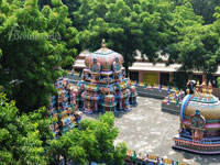 A view of the swaminatha brother, mother and father temple