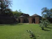 Pyramid Shaped roofs in Feroz Shah Kotla Fort