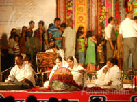 Singing Bhajan on Ganesh Chaturthi Festival