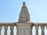 Temple like pillar design at naina devi temple