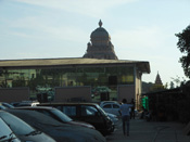 Pakring view of shanidham Temple - Asola